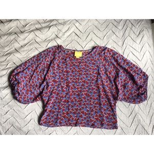 Maeve Cropped Heart Blouse